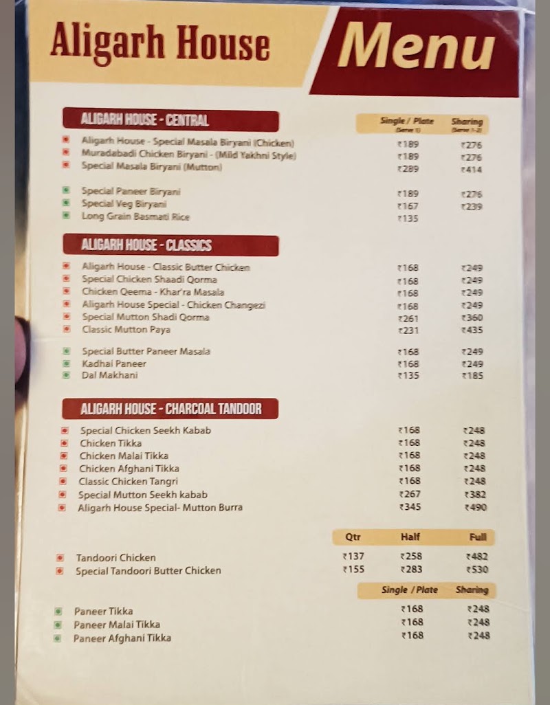 Aligarh House Restaurant - HSR - Aligarh House Restaurant - HSR, 383, 9th Main Rd, 7th Sector, HSR Layout, Bengaluru, Karnataka 560102, India