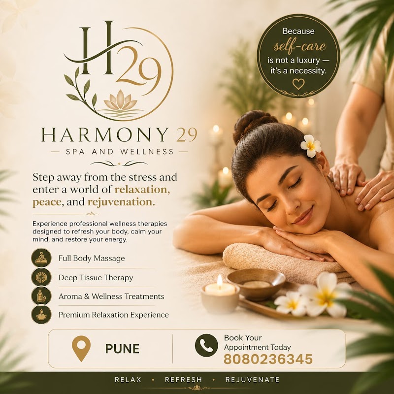 Harmony 29 Spa & Wellness - Harmony 29 Spa & Wellness, Shop No. 16, PALLADIUM EXOTICA, Madhav Nagar, Dhanori, Pune, Maharashtra 411015, India