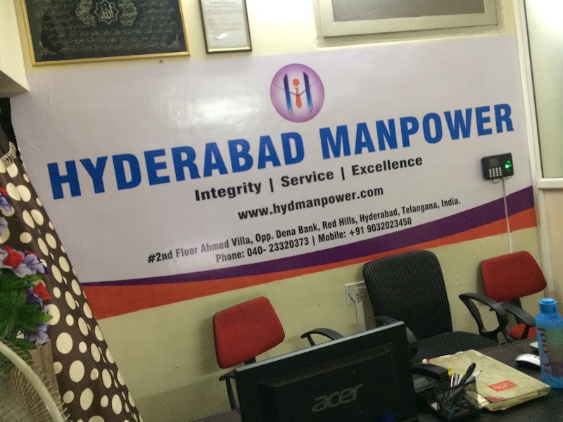 Hyderabad Manpower Private Limited - Hyderabad Manpower Private Limited, 2nd Floor, Ahmed Villa, Bazaar Ghat Main Rd, opp. Bank of Baroda, Burhanuddin Community, Red Hills, Lakdikapul, Hyderabad, Telangana 500004, India