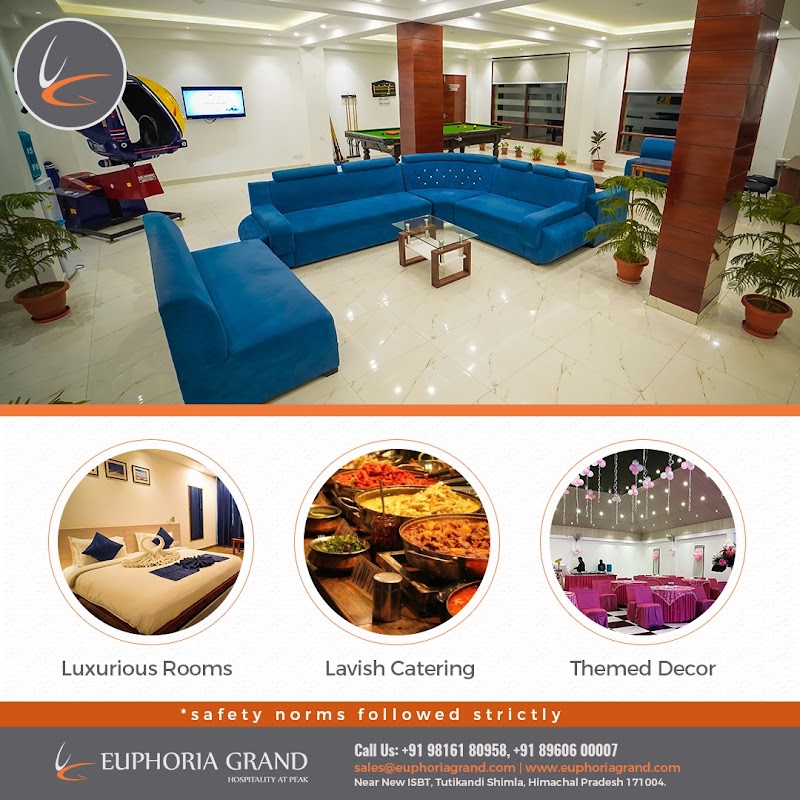 The Euphoria Grand : Hotel Near ISBT Shimla - The Euphoria Grand : Hotel Near ISBT Shimla near New ISBT, Rirka, Tutikandi, Shimla, Himachal Pradesh 171004, India
