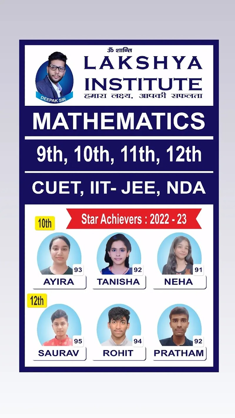 Lakshya Institute Of Maths and Sciences - Lakshya Institute Of Maths and Sciences S N, Modern School, A-363, Shiv Mandir Rd, Block A, New Ashok Nagar, Delhi, 110096, India
