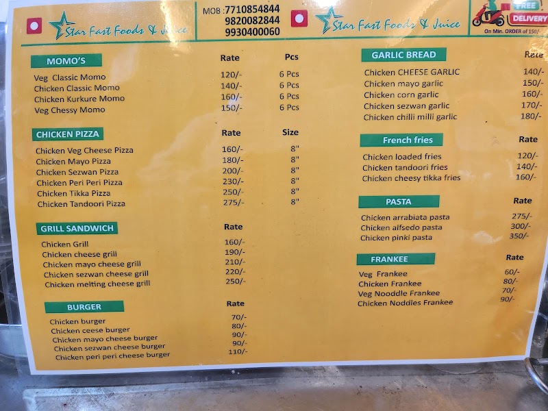 Star Fast Food & Juice - Star Fast Food & Juice, Shop No. 2, Ground Floor, Plot, Ferzandi Building, 355, Maulana Shaukat Ali Road, beside Balaram Street, Grant Road East, Signal, Girgaon, Mumbai, Maharashtra 400007, India