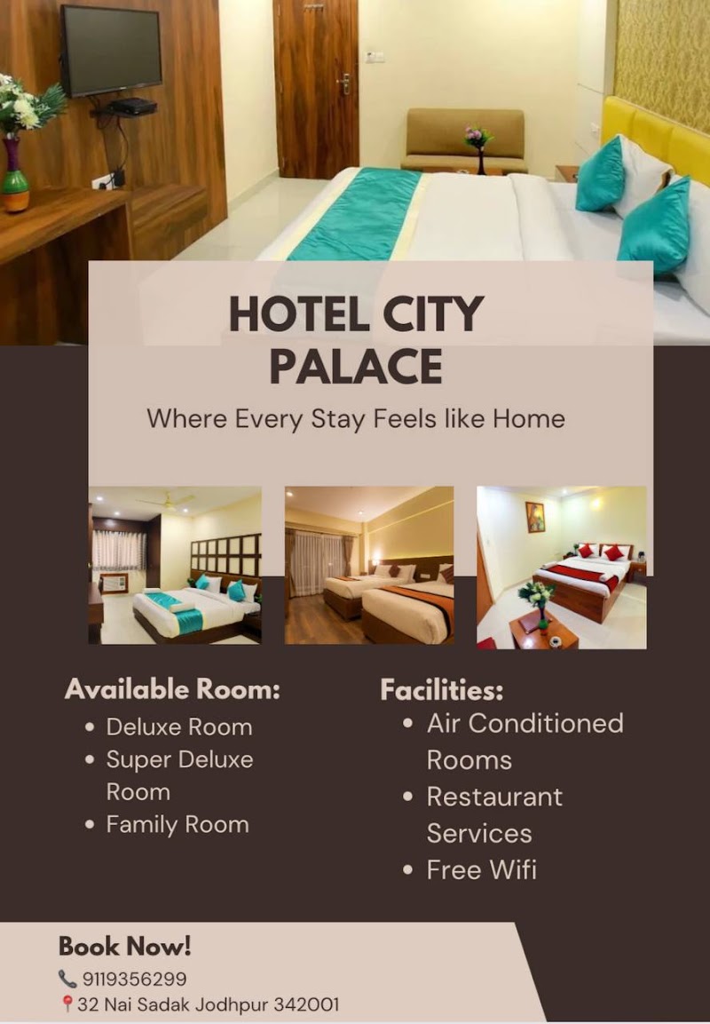 Hotel City Palace - Hotel City Palace 32, Nai Sarak, Ganpati Market, Rawaton Ka Bass, Jodhpur, Rajasthan 342001, India