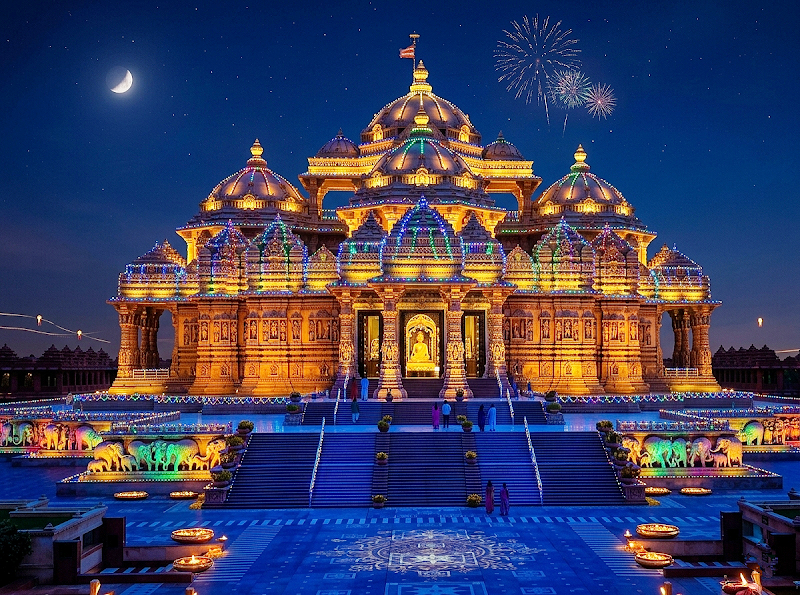 Swaminarayan Akshardham - Swaminarayan Akshardham NH 24, Pramukh Swami Maharaj Marg, Pandav Nagar, New Delhi, Delhi, 110092, India