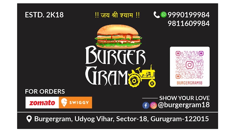 Burger Gram - Burger Gram, 234, Rao Gajraj singh Complex, Police station vali gali, Sarhaul, Sector 18, Gurugram, Haryana 122015, India