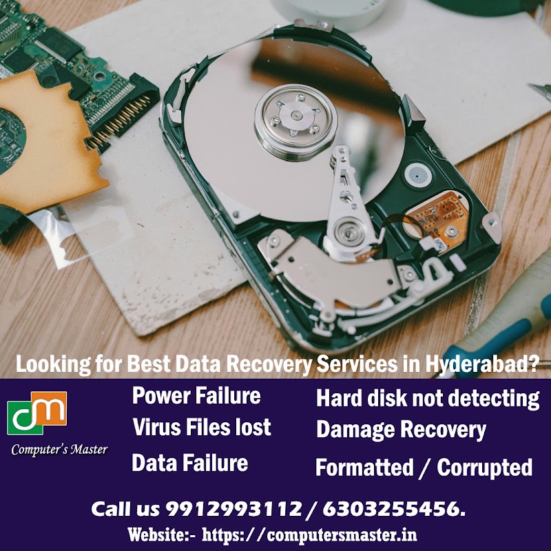 Computer's Master | Data recovery service in Hyderabad - Computer's Master | Data recovery service in Hyderabad, 8-3-228/678/1009/12 beside Bharamamgari Temple. lane B S Nagar, Yousufguda Phone number 9912993112, Netaji Subhash Chandra Bose Nagar, Moti Nagar, Hyderabad, Telangana 500045, India