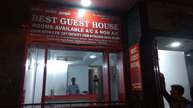 Best Guest House - Best Guest House No 18, Tassudin Khan Street, Near Adambakkam Market Bus Stop, Triplicane, Police Quarters, Triplicane, Chennai, Tamil Nadu 600005, India