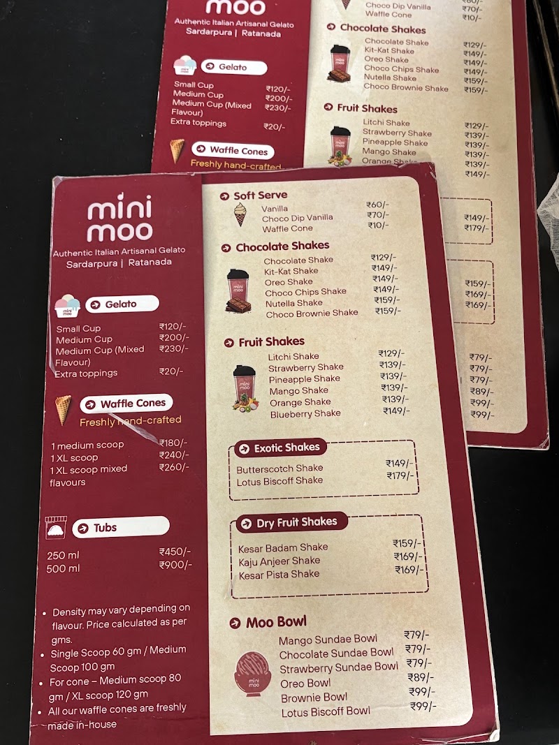 Mini Moo - Italian Artisanal Gelato Ice Cream - Mini Moo - Italian Artisanal Gelato Ice Cream 7, 7th B Rd, Sardarpura, Jodhpur, Rajasthan 342001, India