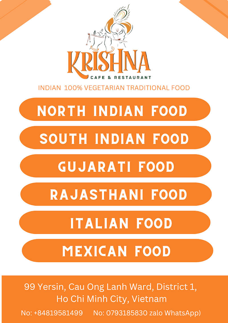 Indian Restaurant KRISHNA (100% pure vegetarian in ho chi minh city) - Indian Restaurant KRISHNA (100% pure vegetarian in ho chi minh city) 99 Yersin, Cầu Ông Lãnh, Hồ Chí Minh 700000, Vietnam