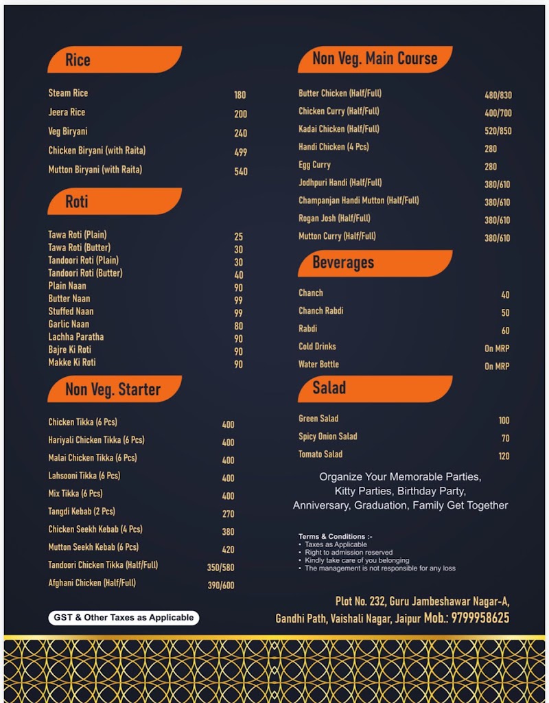The Indian Handi || Non Veg Restaurant - The Indian Handi || Non Veg Restaurant Plot No. 37, Gandhi Path Rd, Girnar Colony, B Block, Vaishali Nagar, Jaipur, Rajasthan 302021, India