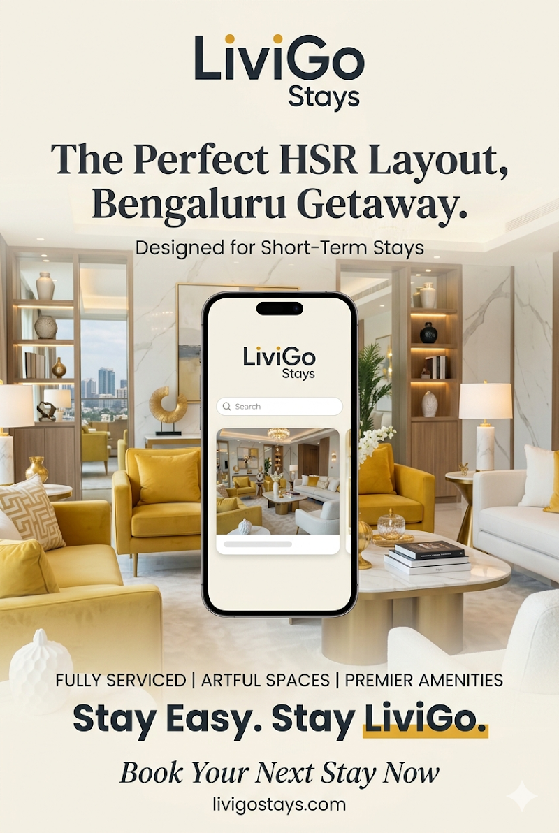 LiviGo Stays - LiviGo Stays, 24th main, 25th Cross Rd, Sector 2, HSR Layout, Bengaluru, Karnataka 560102, India