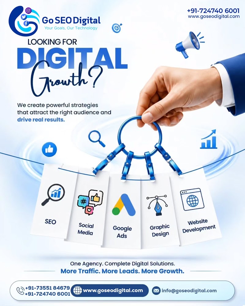 Go SEO Digital - Go SEO Digital, Shiv Hari Tower 1st floor office number F8 F9, Ashok Nagar, Sarkanda, Bilaspur, Chhattisgarh 495006, India