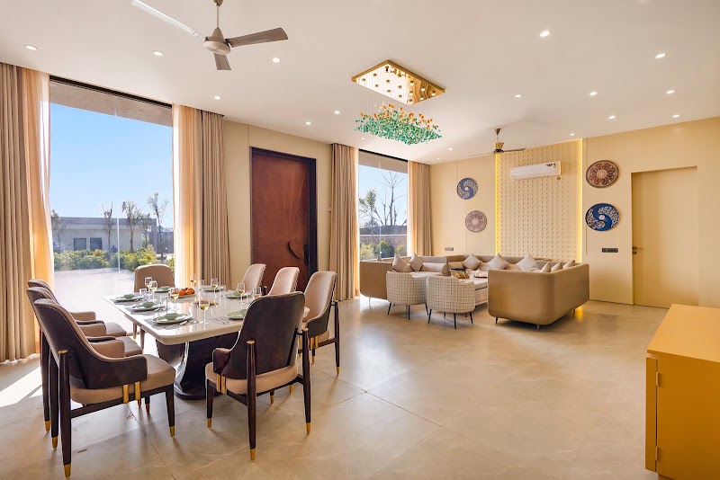 ELIVAAS House of Tvara - 3 BHK Villa with Private Pool and Garden in Gurugram - ELIVAAS House of Tvara - 3 BHK Villa with Private Pool and Garden in Gurugram House of Tvara, Manesar, Hasanpur, Haryana 122105, India