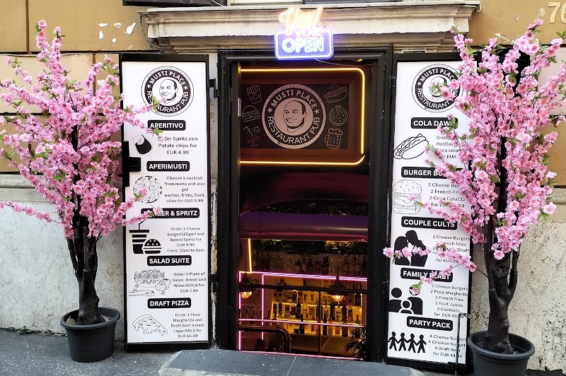Musti place -Cocktail Bar-Event-Burger-Pizza-Musei Vaticani-prati-NFL-NBA