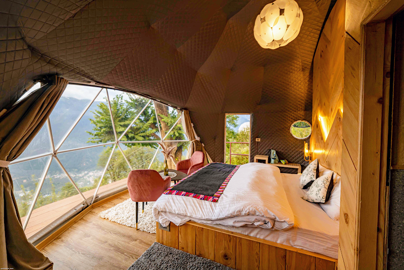 GlampEco Stays: India's First Unique Luxury Glamping Dome Stay in Sethan, Hamta Manali - GlampEco Stays: India's First Unique Luxury Glamping Dome Stay in Sethan, Hamta Manali Curve Number 32 & 33 , Hamta Village AD Hydro Project, Road, Prini, Manali, Himachal Pradesh 175143, India