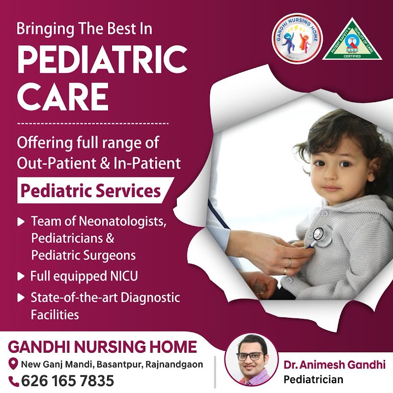 Gandhi nursing home- Dr Animesh Gandhi Dr Narendra Gandhi - Gandhi nursing home- Dr Animesh Gandhi Dr Narendra Gandhi, Shine skin clinic, near Ganj mandi gate, Ward Number 40, Basantpur, Rajnandgaon, Chhattisgarh 491441, India