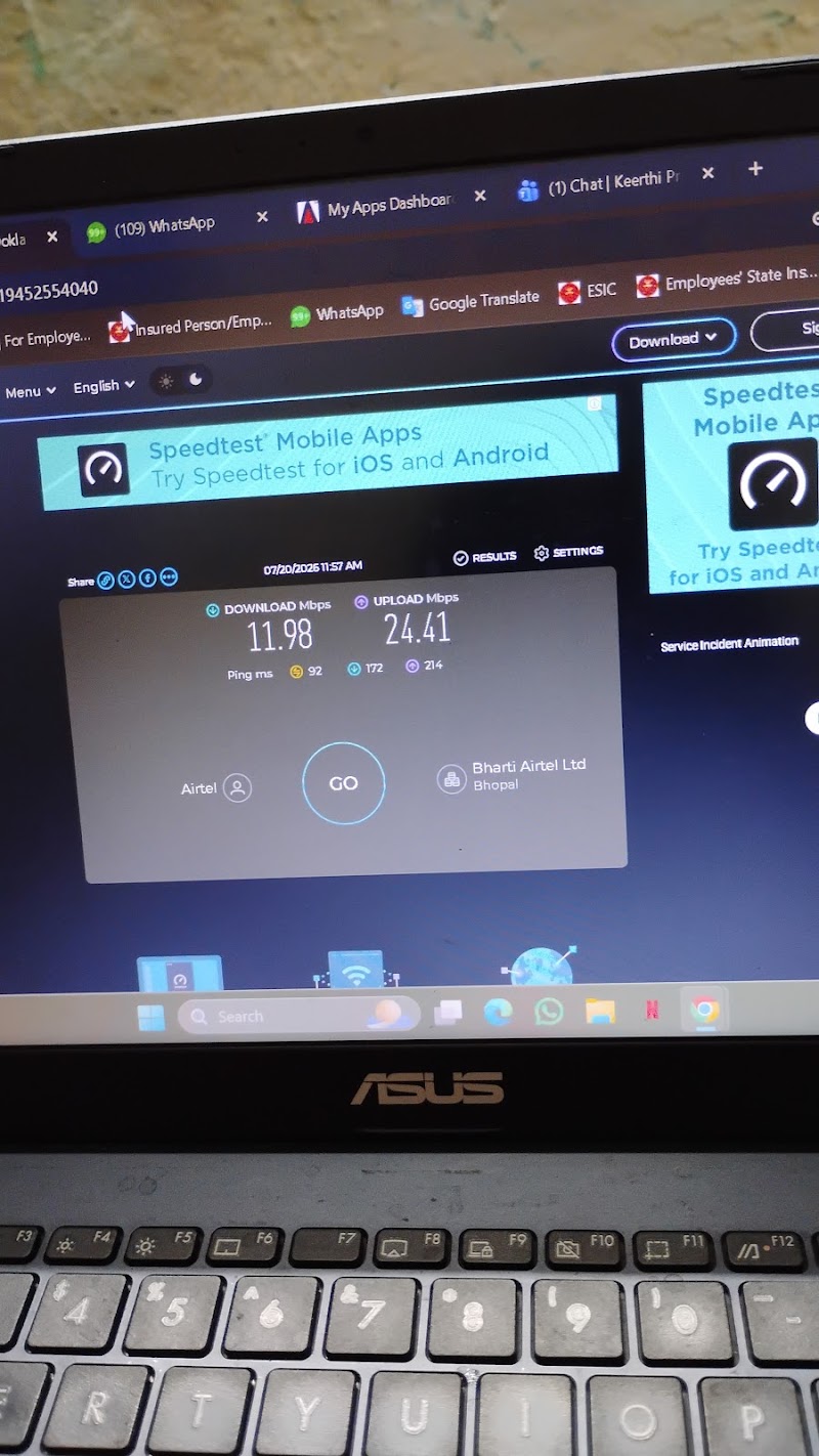 airtel broadband - airtel broadband, shivalaya bhavan, plot no 126, Kasaridih - Borsi Rd, behind hanuman mandir, Zone 1, kanhaiya puri, Durg, Bhilai, Chhattisgarh 491001, India